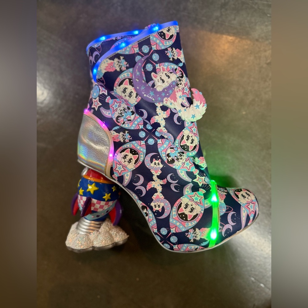 Irregular Choice Warp Speed light up Boots